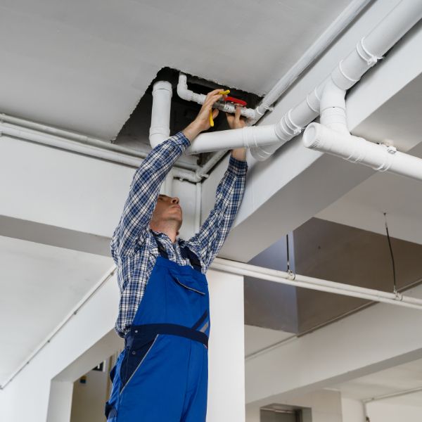 Technician checking moisture in an Alhambra, CA 91801 living room